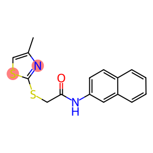 2-[(4-methyl-1,3-thiazol-2-yl)sulfanyl]-N-(2-naphthyl)acetamide