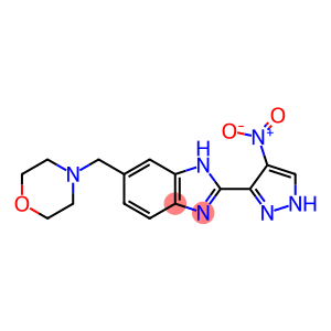 4-((2-(4-nitro-1H-pyrazol-3-yl)-1H-benzo[d]imidazol-5-yl)methyl)morpholine