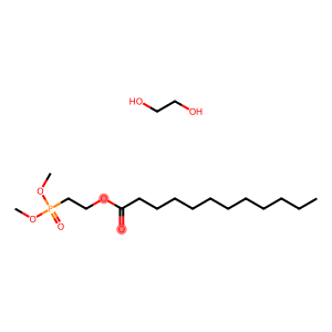 Dodecanoic acid, 2-(dimethoxyphosphinyl)ethyl ester, reaction products with polyethylene glycol