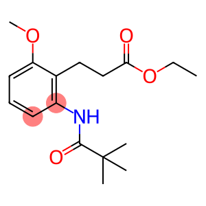 3-[2-(2,2-DIMETHYL-PROPIONYLAMINO)-6-METHOXY-PHENYL]-PROPIONIC ACID ETHYL ESTER