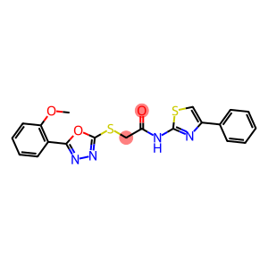 2-((5-(2-methoxyphenyl)-1,3,4-oxadiazol-2-yl)thio)-N-(4-phenylthiazol-2-yl)acetamide