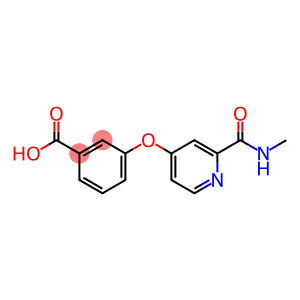 BENZOIC ACID, 3-[[2-[(METHYLAMINO)CARBONYL]-4-PYRIDINYL]OXY]-