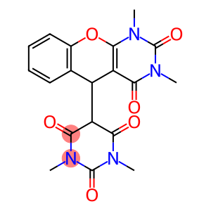 5-(6-hydroxy-1,3-dimethyl-2,4-dioxo-1,2,3,4-tetrahydro-5-pyrimidinyl)-1,3-dimethyl-1,5-dihydro-2H-chromeno[2,3-d]pyrimidine-2,4(3H)-dione