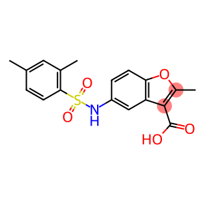 5-{[(2,4-dimethylphenyl)sulfonyl]amino}-2-methyl-1-benzofuran-3-carboxylic acid
