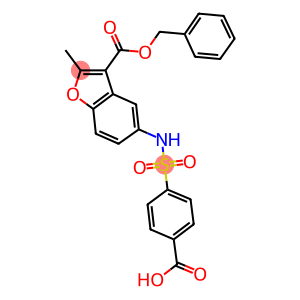 4-[({3-[(benzyloxy)carbonyl]-2-methyl-1-benzofuran-5-yl}amino)sulfonyl]benzoic acid