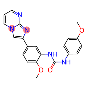 N-(5-imidazo[1,2-a]pyrimidin-2-yl-2-methoxyphenyl)-N'-(4-methoxyphenyl)urea