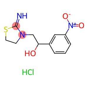 3-Thiazolidineethanol, 2-imino-alpha-(3-nitrophenyl)-, monohydrochloride