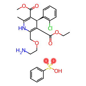 3,5-Pyridinedicarboxylic acid, 2-[(2-aminoethoxy)methyl]-4-(2-chlorophenyl)-1,4-dihydro-6-methyl-, 3-ethyl 5-methyl ester, (4R)-, benzenesulfonate (1:1)