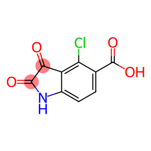 1H-Indole-5-carboxylic acid, 4-chloro-2,3-dihydro-2,3-dioxo-