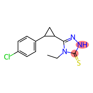 5-[2-(4-CHLORO-PHENYL)-CYCLOPROPYL]-4-ETHYL-4H-[1,2,4]TRIAZOLE-3-THIOL