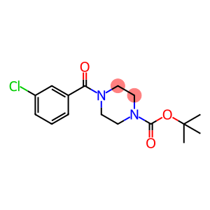 1-Piperazinecarboxylic acid, 4-(3-chlorobenzoyl)-, 1,1-dimethylethyl ester