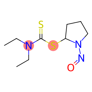 N,N-diethyl-1-(1-nitrosopyrrolidin-2-yl)sulfanyl-methanethioamide