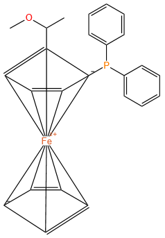 (-)-(R)-1-[(S)-2-(二苯基膦)二茂铁基]乙基甲基醚