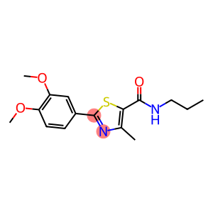 5-Thiazolecarboxamide, 2-(3,4-dimethoxyphenyl)-4-methyl-N-propyl-