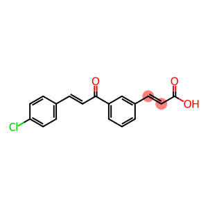2-Propenoic acid, 3-(3-(3-(4-chlorophenyl)-1-oxo-2-propenyl)phenyl)-,  (E,E)-