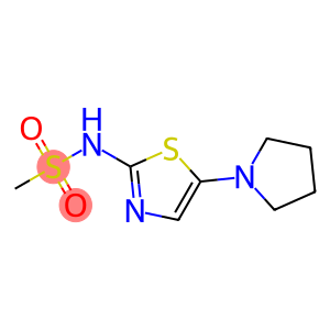 Methanesulfonamide, N-[5-(1-pyrrolidinyl)-2-thiazolyl]-