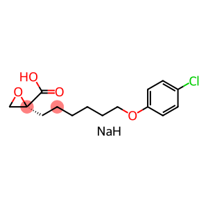 (R)-2-(6-(4-chlorophenoxy)hexyl)oxirane-2-carboxylate sodium salt