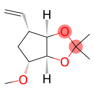 4H-Cyclopenta-1,3-dioxole,4-ethenyltetrahydro-6-methoxy-2,2-dimethyl-,(3aR,4R,6R,6aS)-(9CI)