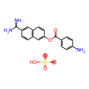 6- amidine - 2- naphthalenyl -4- aminobenzoate mesulfonate
