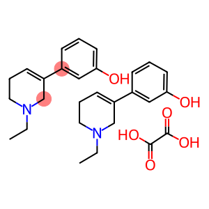 3-(1-Ethyl-1,2,5,6-tetrahydro-3-pyridinyl)phenol ethanedioate (2:1) (s alt)