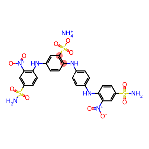 ammonium 5-[[2-nitro-4-sulphamoylphenyl]amino]-2-[[4-[[2-nitro-4-sulphamoylphenyl]amino]phenyl]amino]benzenesulphonate