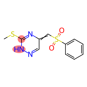 1,2,4-Triazine, 2,5-dihydro-3-(methylthio)-5-[(phenylsulfonyl)methylene]-