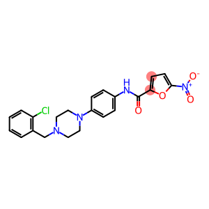 N-[4-[4-[(2-chlorophenyl)methyl]piperazin-1-yl]phenyl]-5-nitrofuran-2-carboxamide