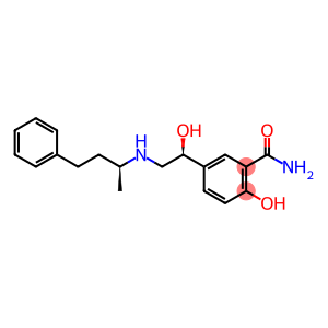 Benzamide, 2-hydroxy-5-((1S)-1-hydroxy-2-(((1S)-1-methyl-3-phenylpropy l)amino)ethyl)-