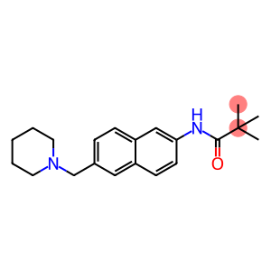 2,2-dimethyl-N-[6-(1-piperidinylmethyl)-2-naphthalenyl]propanamide