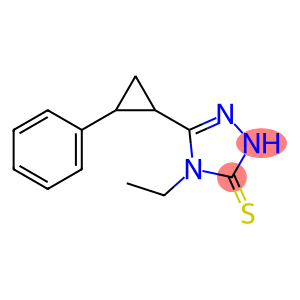 3H-1,2,4-Triazole-3-thione, 4-ethyl-2,4-dihydro-5-(2-phenylcyclopropyl)-