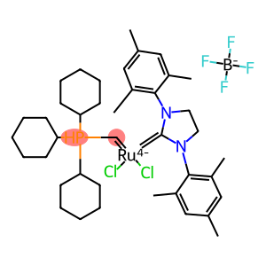 [1,3-双(2,4,6-三甲基苯基)-2-咪唑烷亚基][(三环己基膦亚基)甲基]二氯化钌四氟硼酸盐