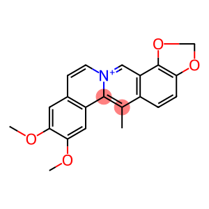 Benzo[a]-1,3-benzodioxolo[4,5-g]quinolizin-13-ium,8,9-dimethoxy-6-methyl-