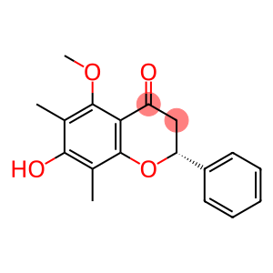 4H-1-Benzopyran-4-one, 2,3-dihydro-7-hydroxy-5-methoxy-6,8-dimethyl-2-phenyl-, (R)- (9CI)