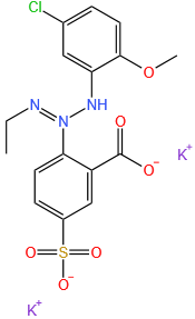 dipotassium 2-[3-(5-chloro-2-methoxyphenyl)-1-ethyltriazen-2-yl]-5-sulphonatobenzoate