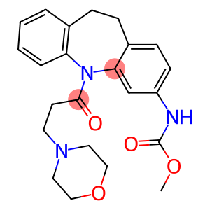 methyl 5-[3-(4-morpholinyl)propanoyl]-10,11-dihydro-5H-dibenzo[b,f]azepin-3-ylcarbamate