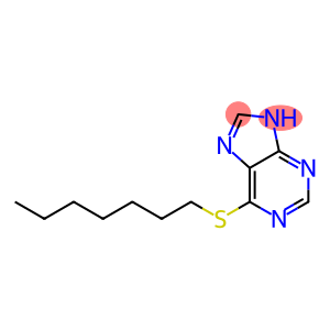 9H-Purine, 6-(heptylthio)-