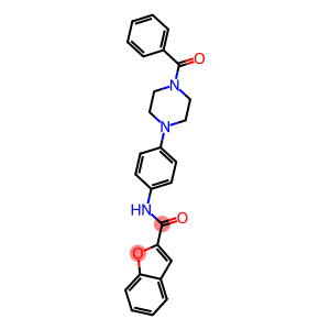 N-[4-(4-benzoyl-1-piperazinyl)phenyl]-1-benzofuran-2-carboxamide