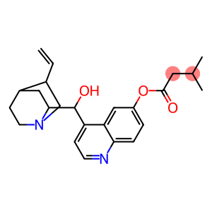 [4-[(5-ethenyl-1-azabicyclo[2.2.2]oct-7-yl)-hydroxy-methyl]quinolin-6- yl] 3-methylbutanoate