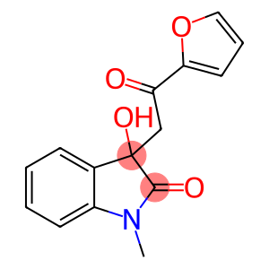 3-[2-(2-furyl)-2-oxoethyl]-3-hydroxy-1-methyl-1,3-dihydro-2H-indol-2-one