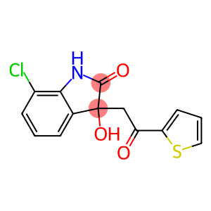 2H-Indol-2-one,7-chloro-1,3-dihydro-3-hydroxy-3-[2-oxo-2-(2-thienyl)ethyl]-