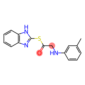 Ethanethioic acid, 2-[(3-methylphenyl)amino]-, S-1H-benzimidazol-2-yl ester