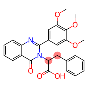 2-[4-oxo-2-(3,4,5-trimethoxyphenyl)quinazolin-3-yl]-3-phenyl-propanoic acid