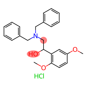 Benzenemethanol, α-[[bis(phenylmethyl)amino]methyl]-2,5-dimethoxy-, hydrochloride (1:1)