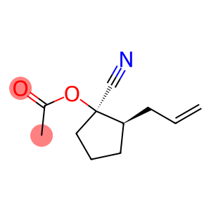 Cyclopentanecarbonitrile, 1-(acetyloxy)-2-(2-propenyl)-, (1R,2R)-rel- (9CI)