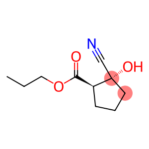 Cyclopentanecarboxylic acid, 2-cyano-2-hydroxy-, propyl ester, (1R,2R)- (9CI)