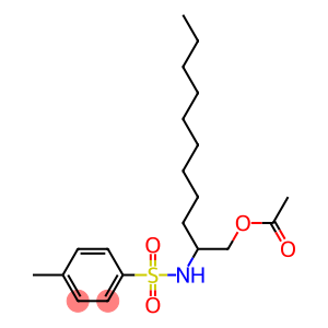 Benzenesulfonamide, N-[1-[(acetyloxy)methyl]decyl]-4-methyl-
