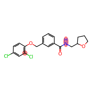 3-[(2,4-dichlorophenoxy)methyl]-N-(tetrahydro-2-furanylmethyl)benzamide