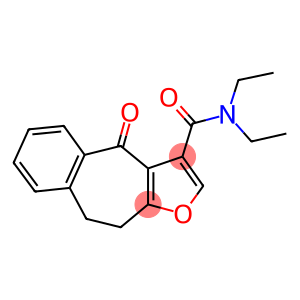 4H-Benzo(4,5)cyclohepta(1,2-b)furan-3-carboxamide, 9,10-dihydro-N,N-di ethyl-4-oxo-