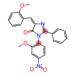 3-(2-methoxy-4-nitrophenyl)-5-[(2-methoxyphenyl)methylidene]-2-phenylimidazol-4-one