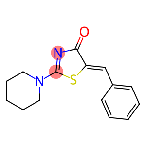 5-benzylidene-2-(1-piperidinyl)-1,3-thiazol-4(5H)-one